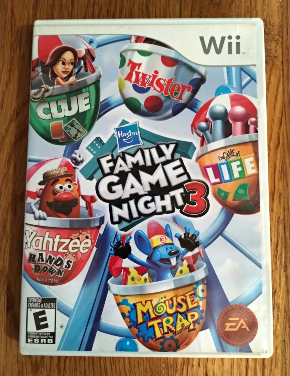 Hasbro Family Game Night 3 (Nintendo Wii) Manual & Case Included Multiplayer